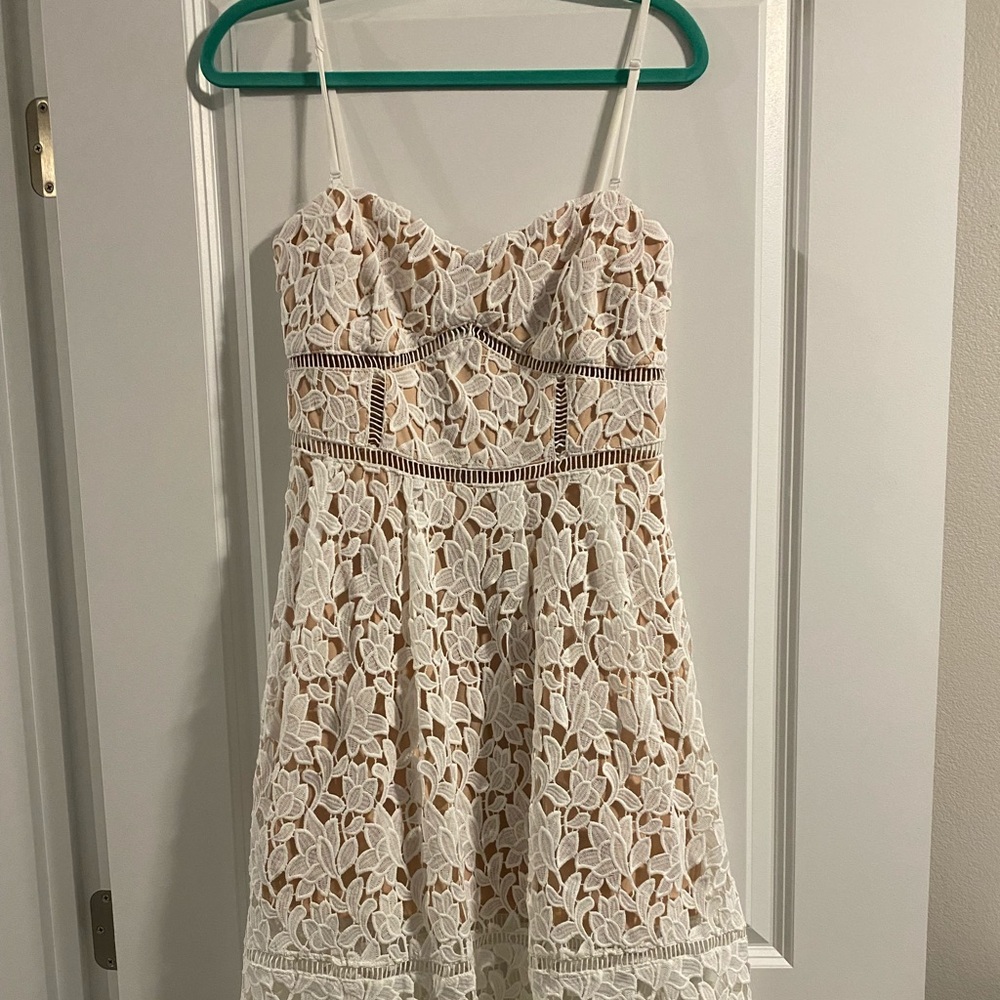 Lulus Lace White Dress